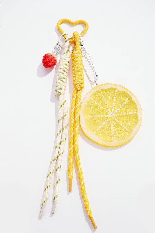 Bag Charm Fruits Yellow