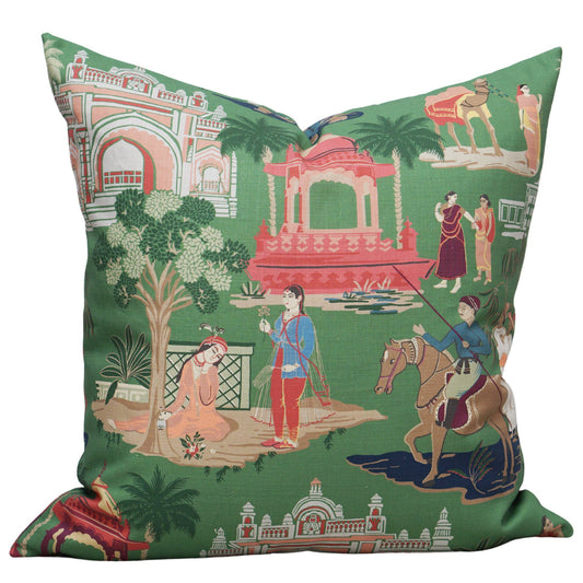 Bara Bazaar in Viridian Pillow: 22"