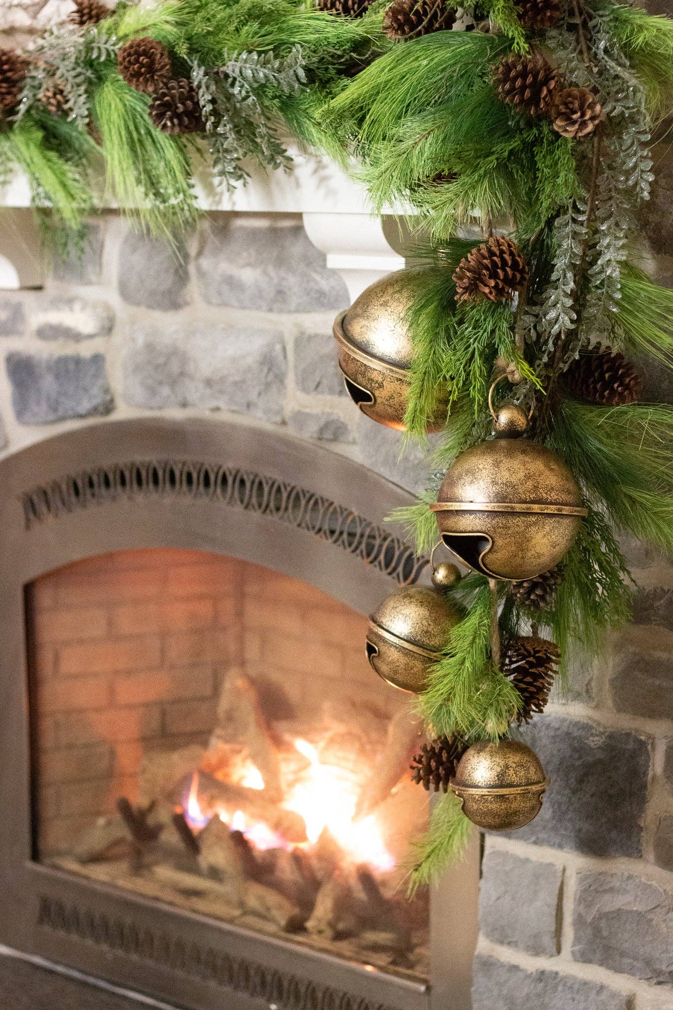 Hanging Jingle Bells, Antique Gold (PC)