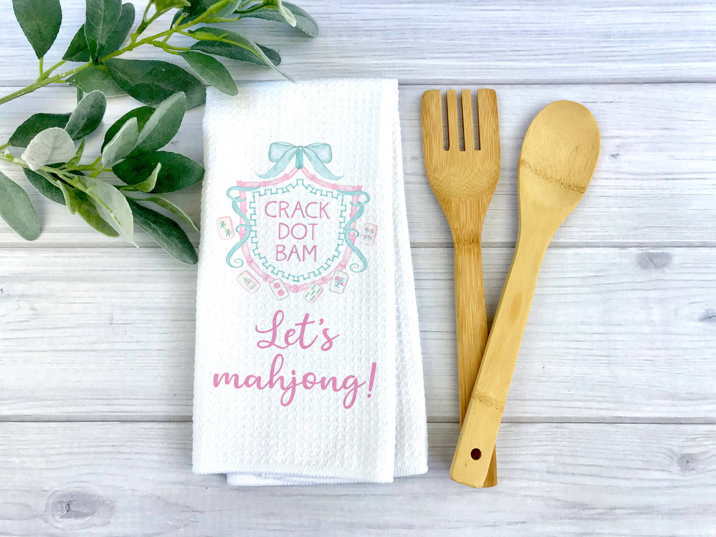 Let's Mahjong Kitchen Towel