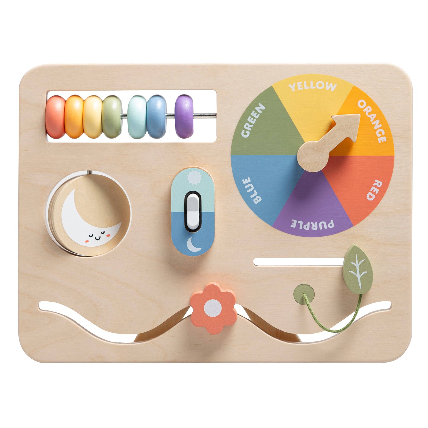 Wooden Busy Board, Montessori Interactive Activity Board