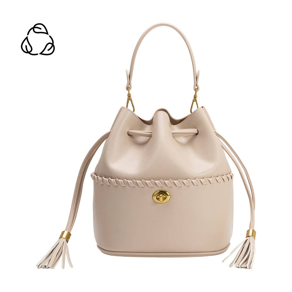 Bone Leather Bucket Bag
