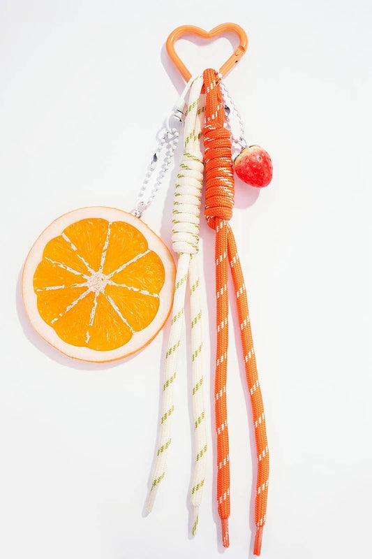 Bag Charm Fruits Orange