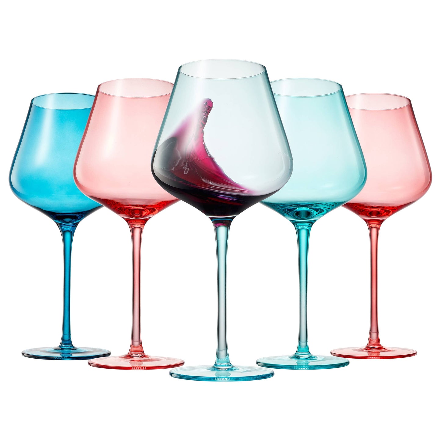 Colors of St. Barth Wine Glassware