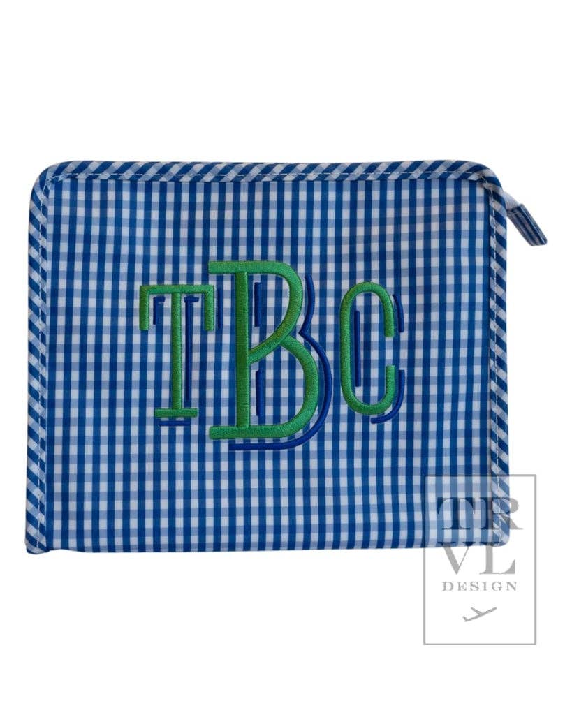 Roadie Medium - Gingham Royal