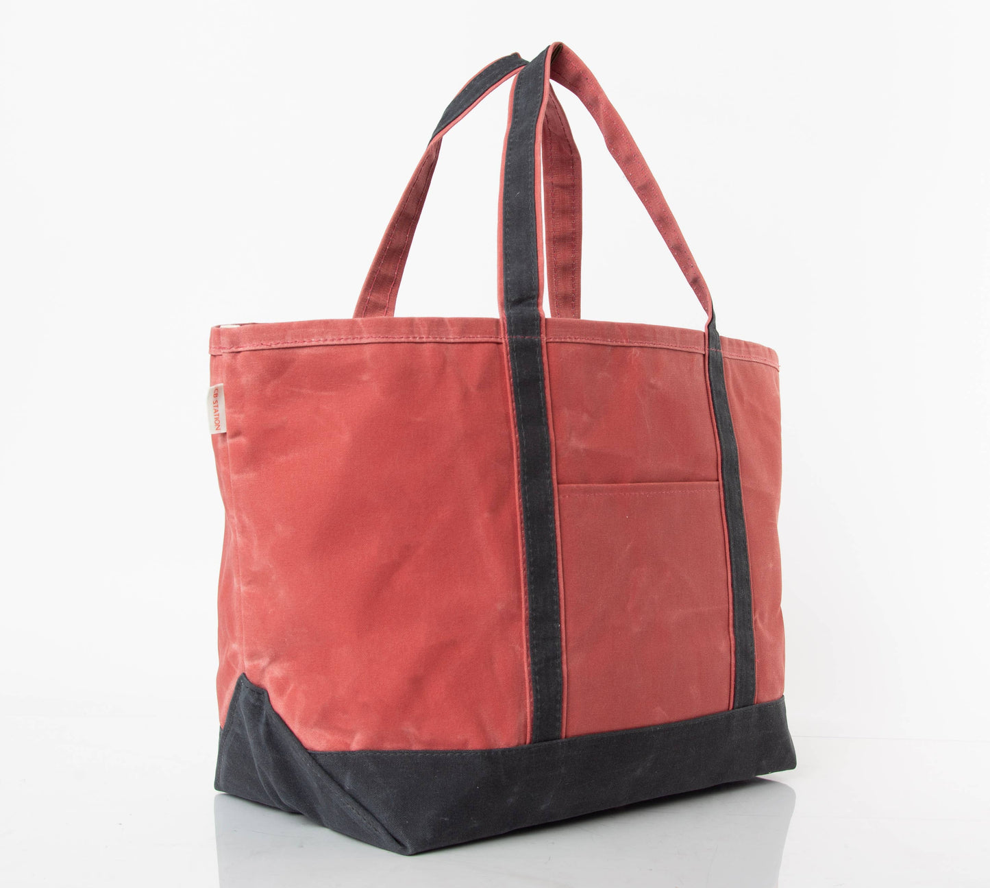 Waxed Large Classic Tote: Khaki