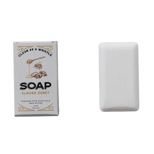 Almond Honey Scented Olive Oil & Shea Butter Triple Milled Bar Soap
