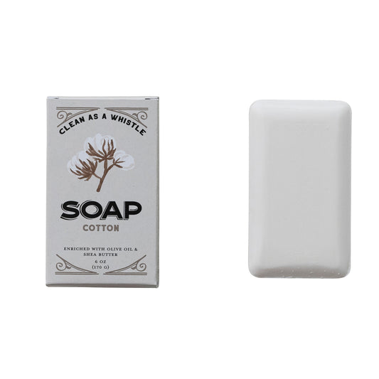 Cotton Scented Olive Oil & Shea Butter Triple Milled Bar Soap
