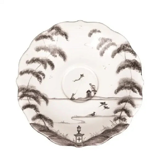 Country Estate Saucer-Flint