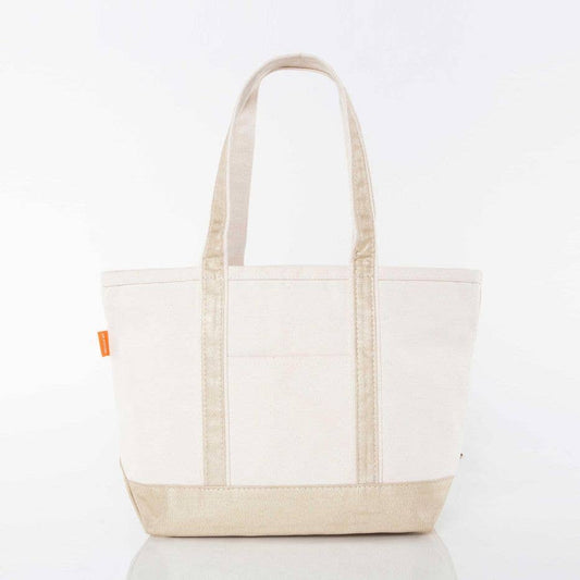 Medium Metallics Tote Gold