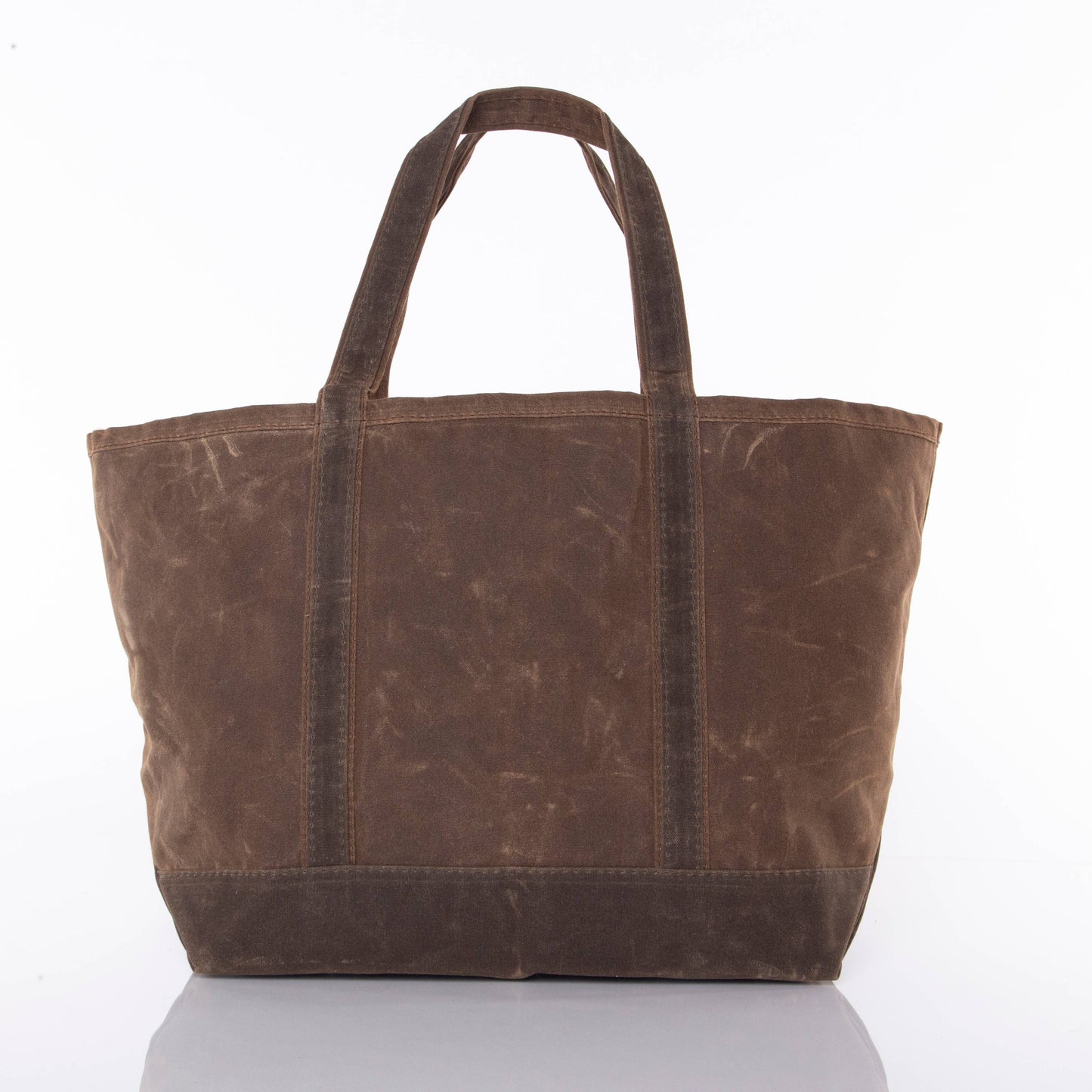 Waxed Large Classic Tote: Khaki