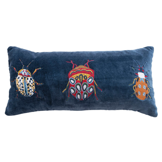 Cotton Velvet Beetles Pillow