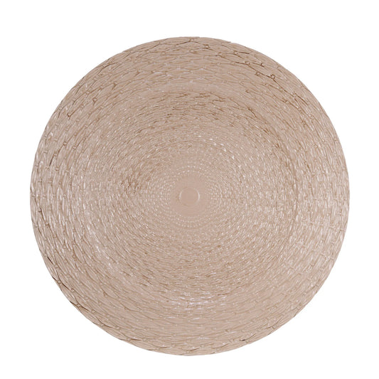 Plastic Charger w/ Woven Pattern
