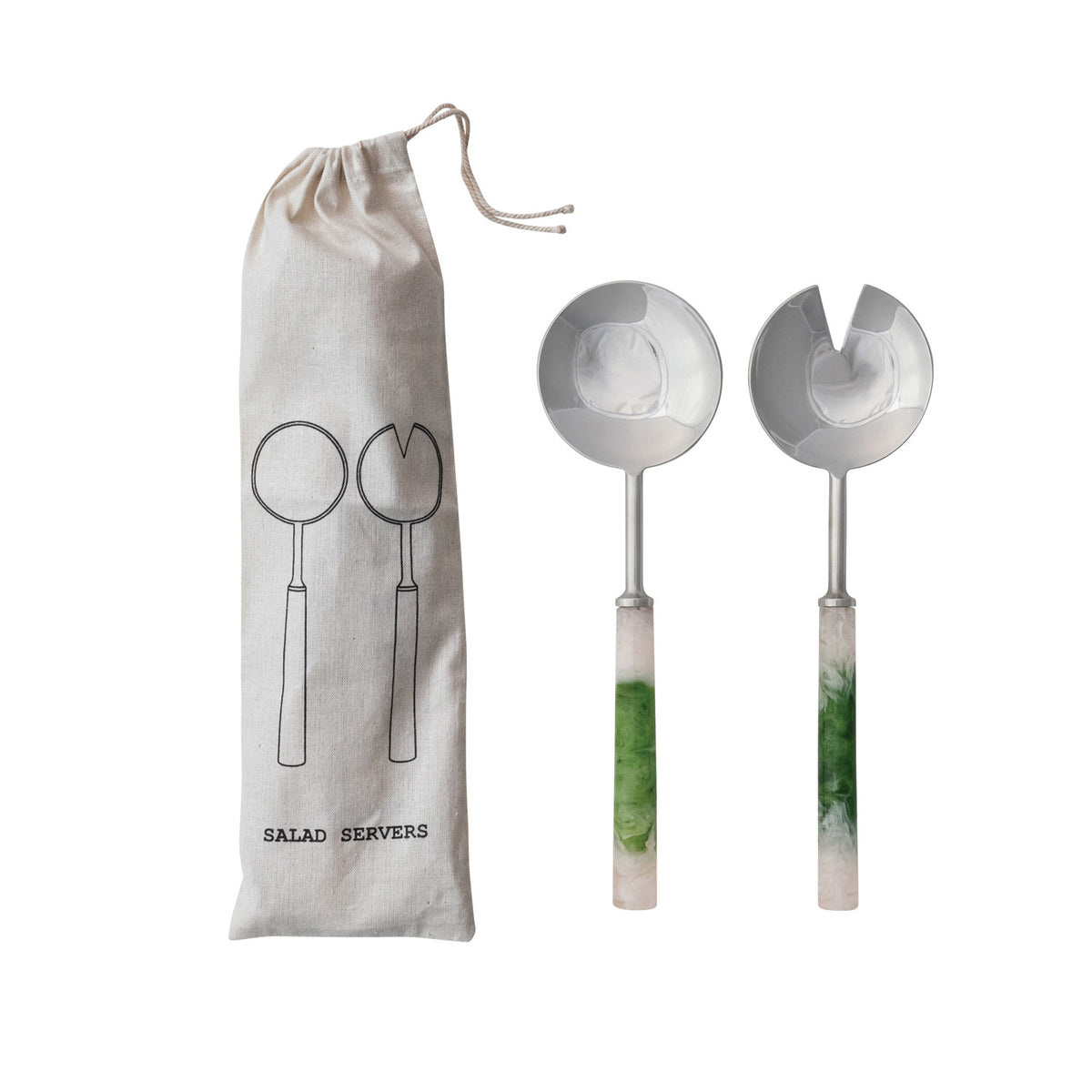 Stainless Steel Salad Servers, Set of 2