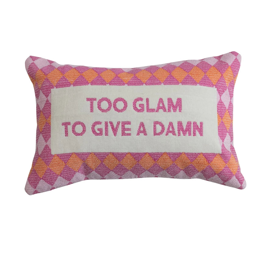 Too Glam Velvet Lumbar Pillow
