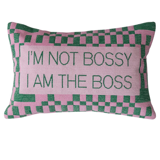 I'm Not Bossy Velvet Lumbar
