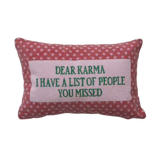 Dear Karma Velvet Lumbar Pillow