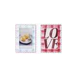 Scalloped Plaid Photo Frame