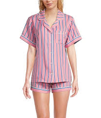 Tailored Stripe Sleep Shirt