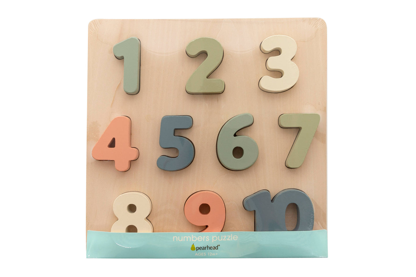 Wooden Numbers Puzzle, Montessori Learning Toy