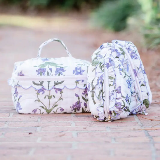Iris Lavender Toiletry Bags (set of 3)