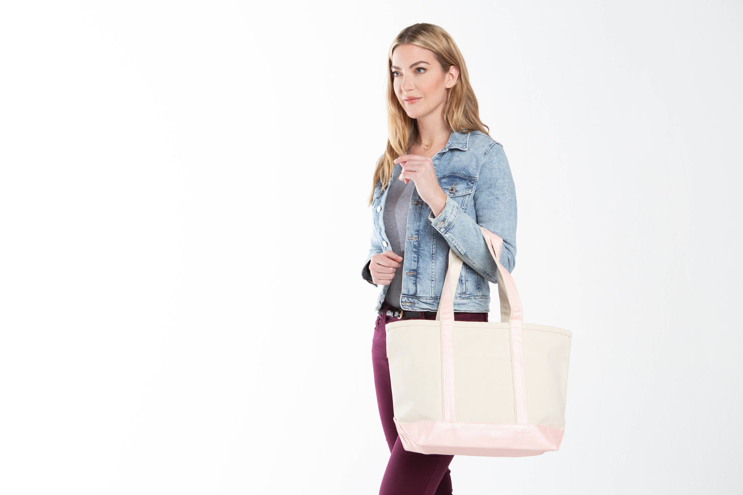 Medium Metallics Tote Rose Gold
