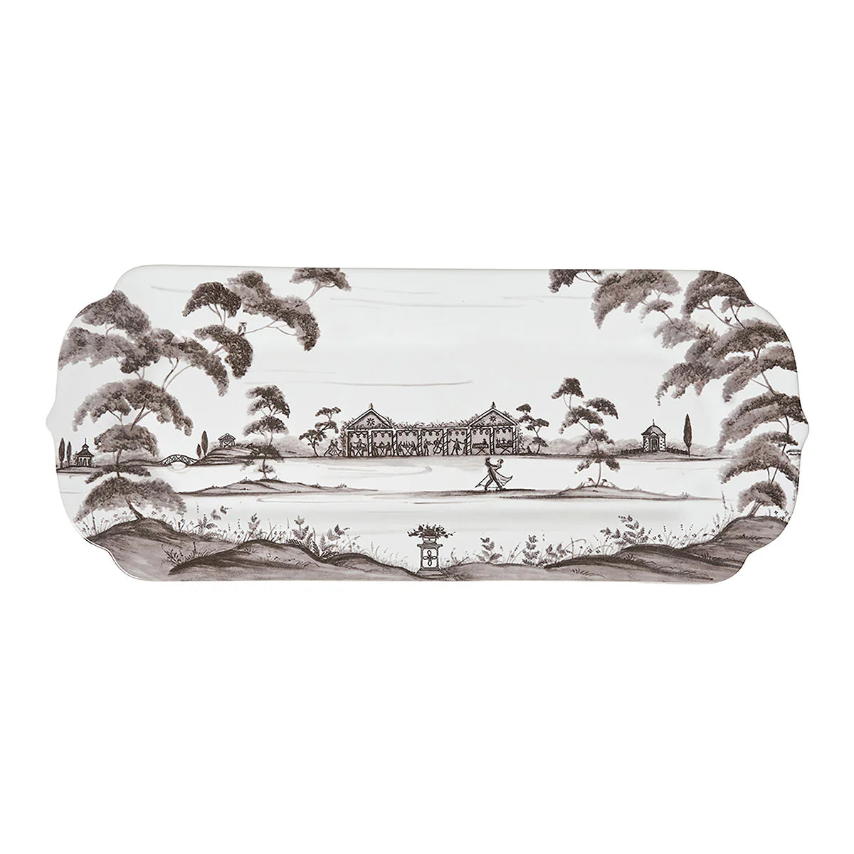 Country Estate 15" Hostess Tray Flint Gray