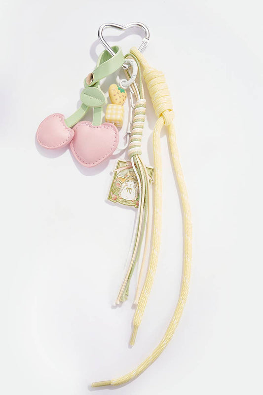 Bag Charm Flowers Yellow