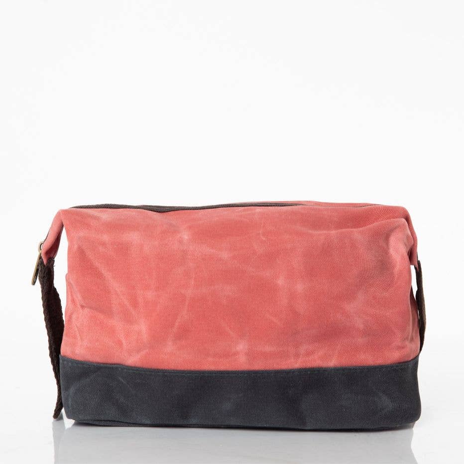 Waxed Dopp Kit: Khaki