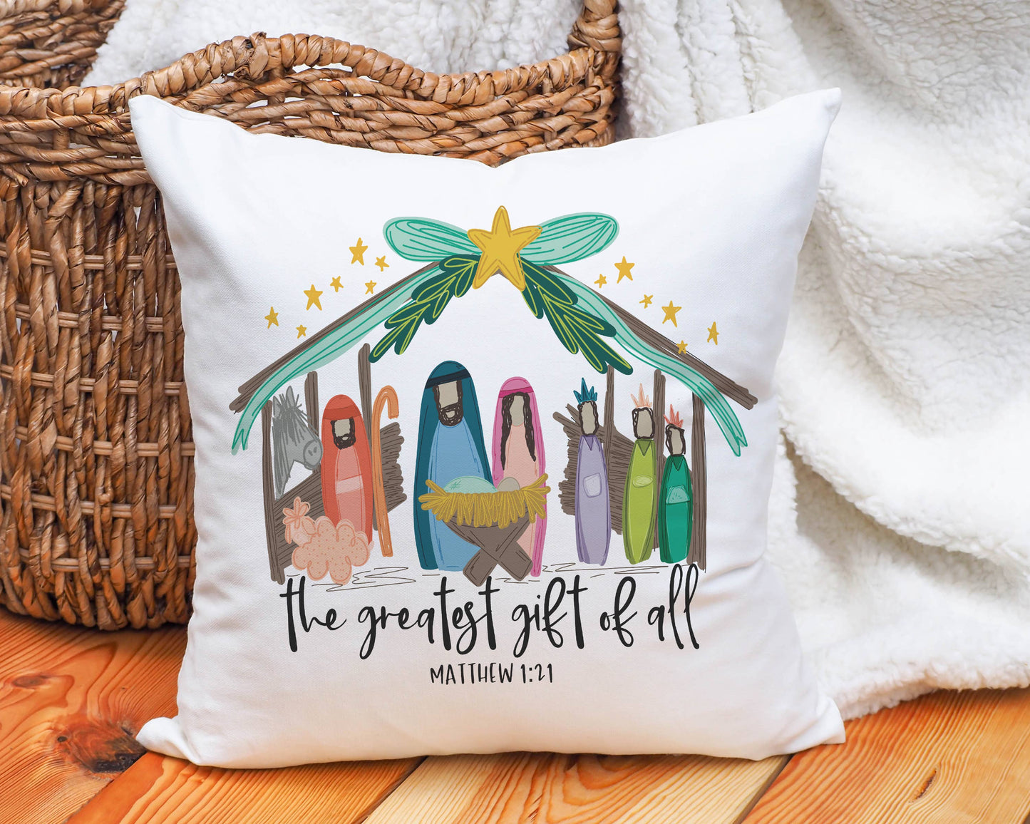 Greatest Gift Christmas Pillow