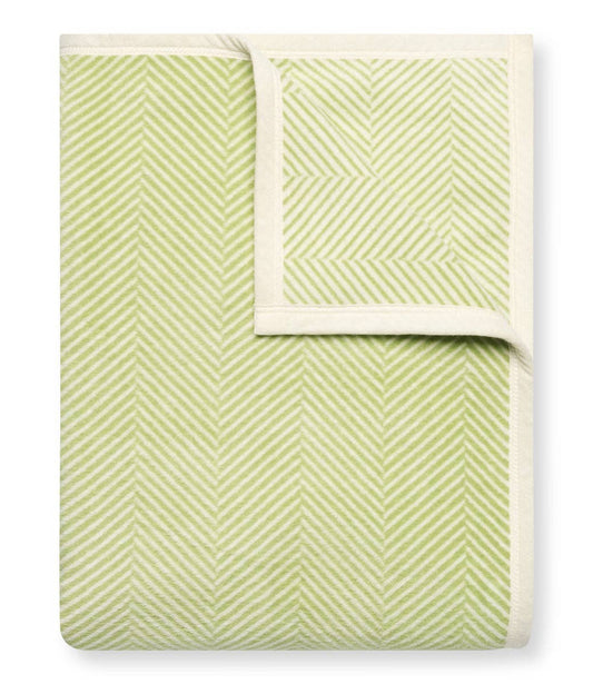 Harborview Herringbone Sea Green Blanket: Original