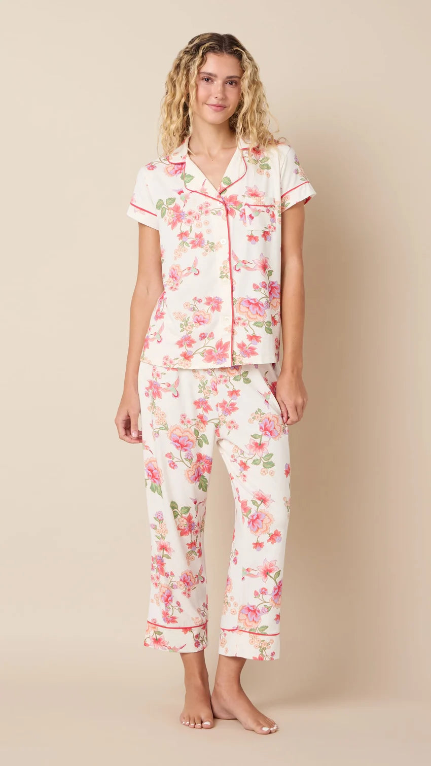 Wing & Bloom Pima Knit Capri Set