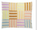 60" x 50" Cotton Knit Throw w Striped