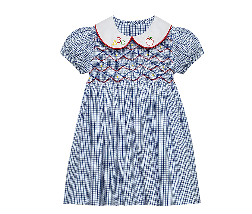 ABC Smocked Peter Pan Collar Dress