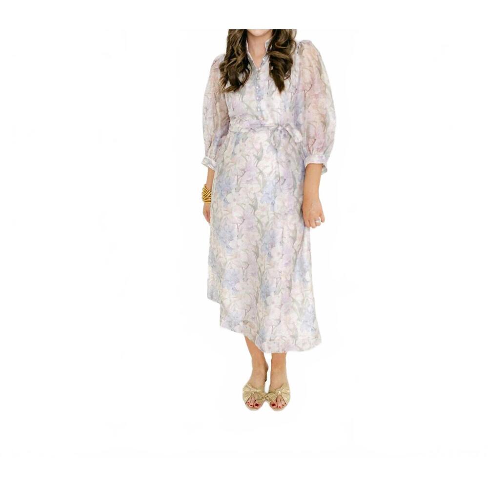 Whispering Lilies Long Sleeve Dress