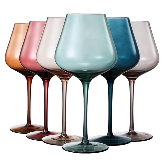 Jewel Tone Red Wine Glass