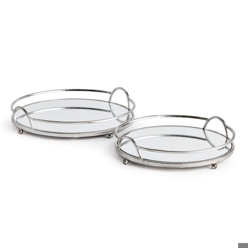 HUDSON MIRRORED TRAYS-LARGE