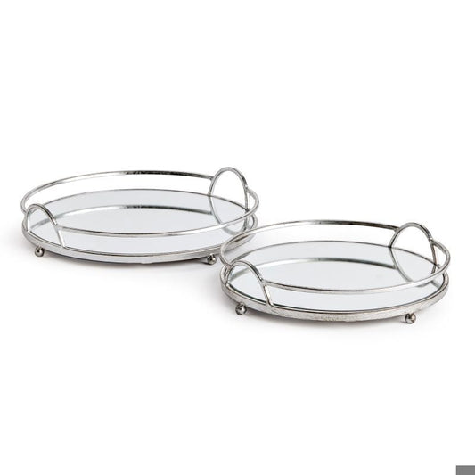 HUDSON MIRRORED TRAYS-LARGE
