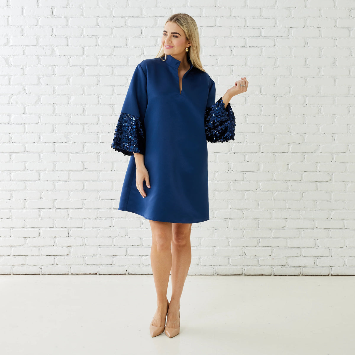 Sparkle Dress Navy