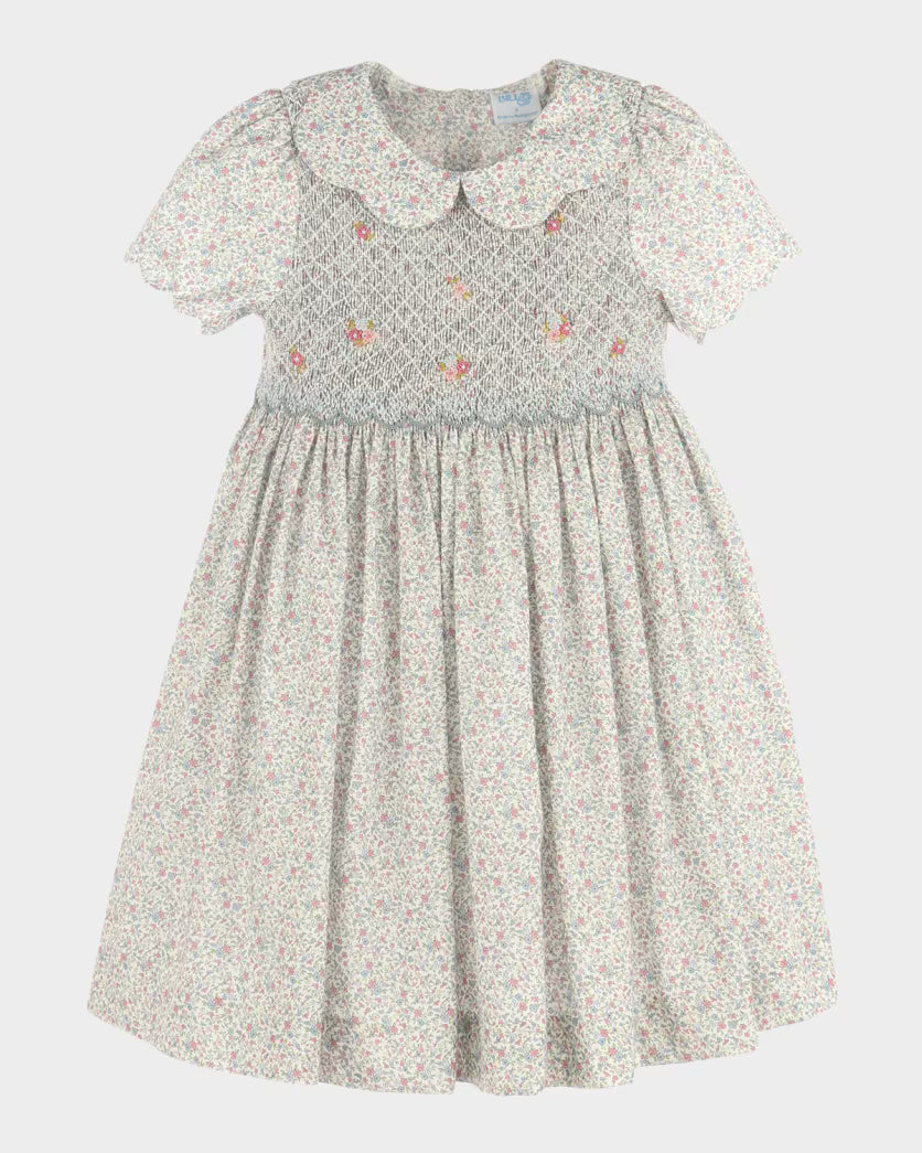 Fall Blossom Smocked Dress