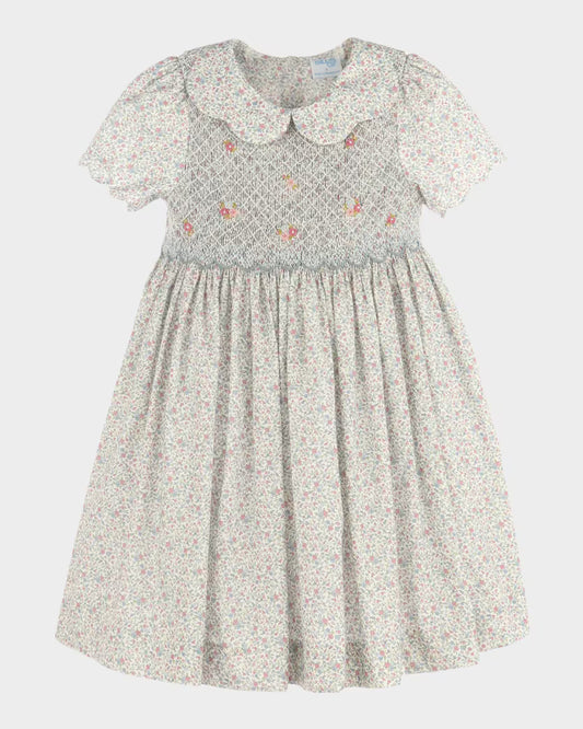 Fall Blossom Smocked Dress
