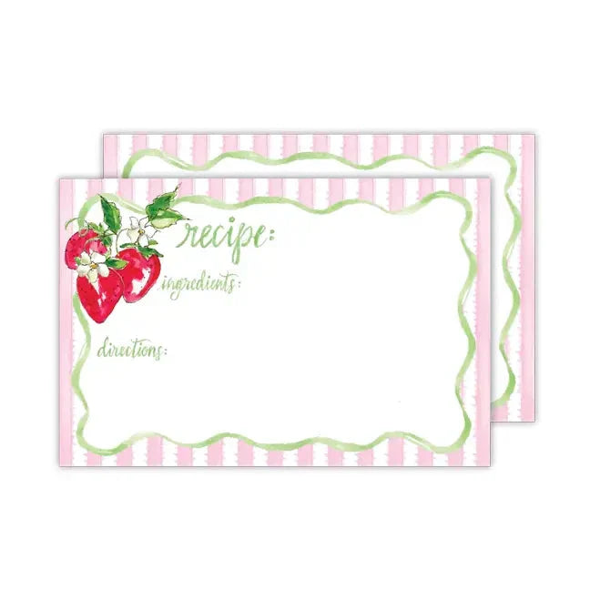 Recipe Card Set Strawberries