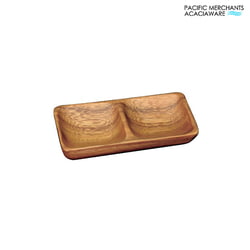 Wood 2-part Mini Tray