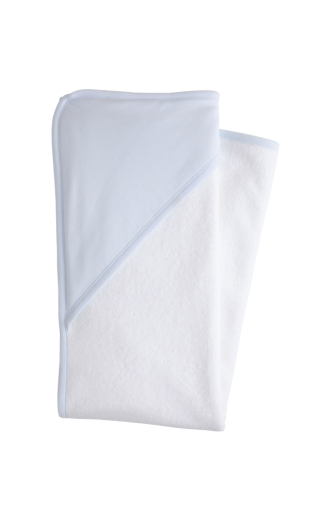 Hooded Towel - Blue Stripe