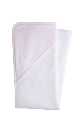 Hooded Towel - Pink Stripe