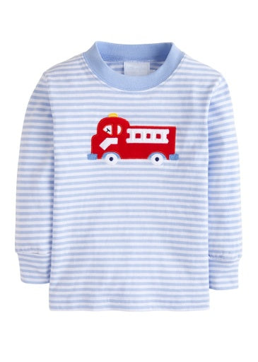 Applique T-Shirt - Fire Truck