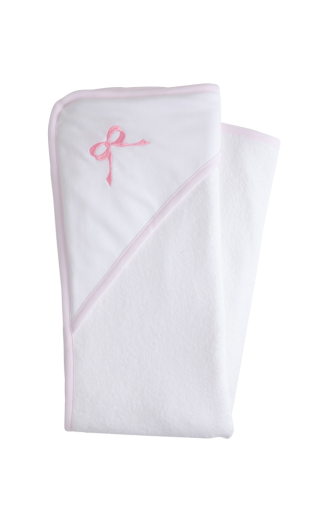 Hooded Towel - Pink Bow
