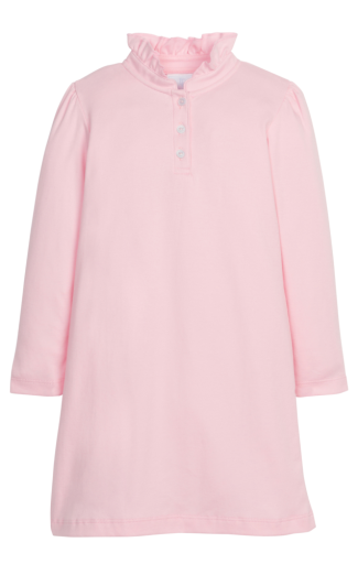 Long Sleeve Hastings Polo Dress - Light Pink