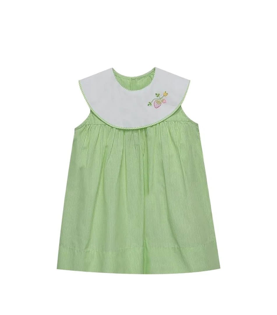 Lime Green Strawberry Dress