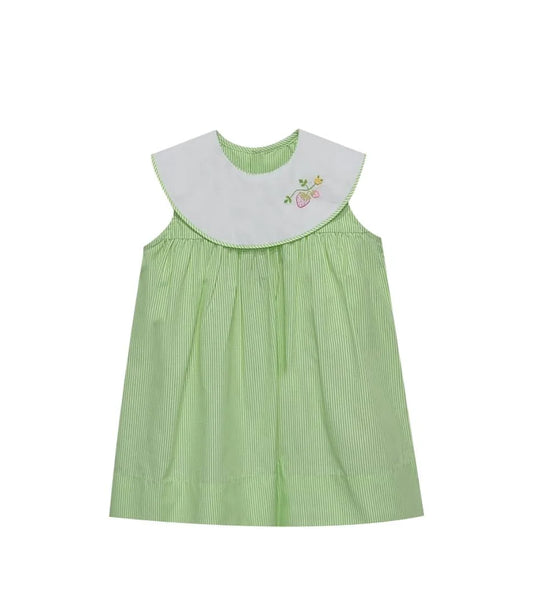 Lime Green Strawberry Dress